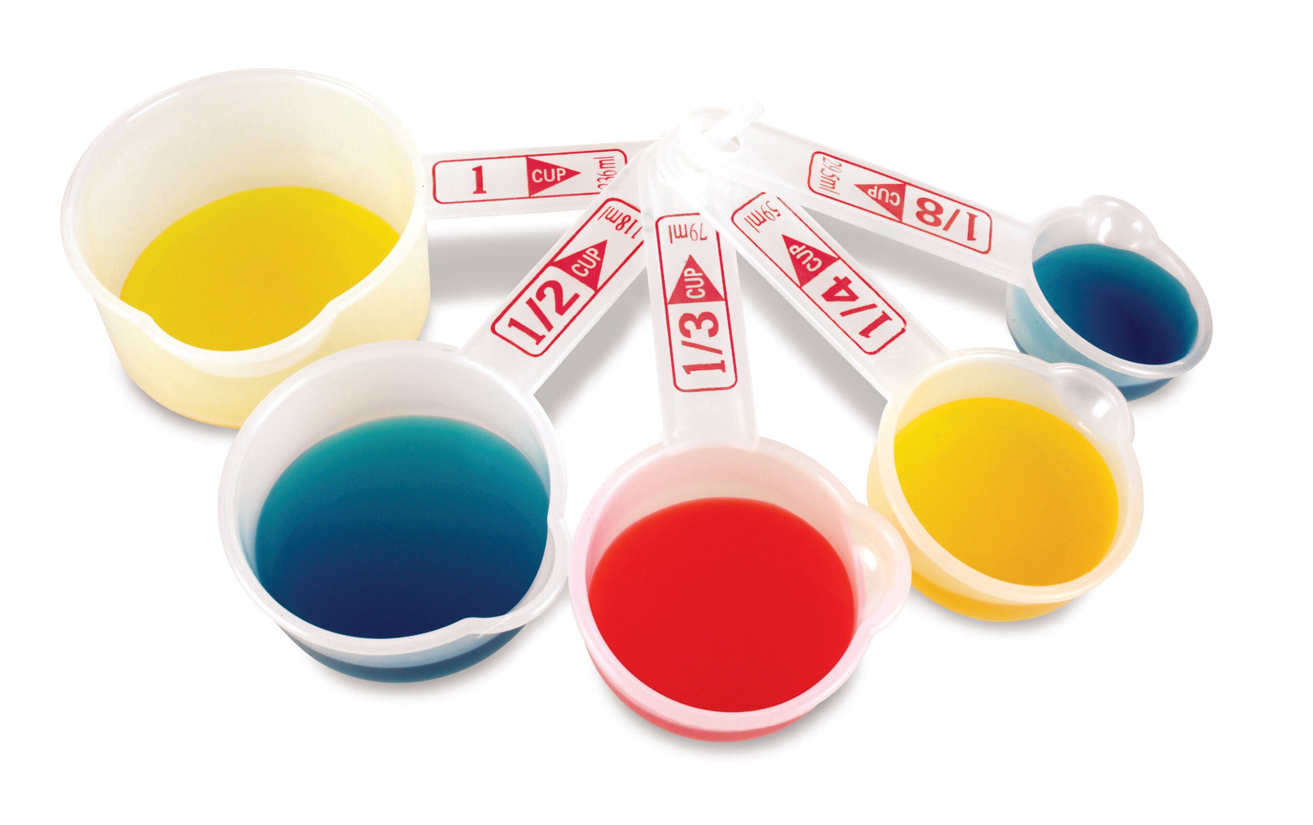 Learning Resources Measuring Cup Set, Plastic, Set of 5 1015599